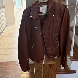 The Saige Faux Leather Moto Jacket